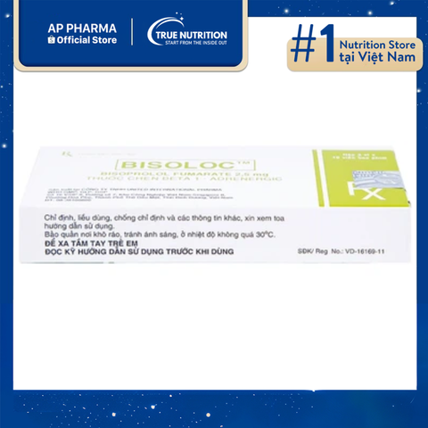  Thuốc Bisoloc 2,5mg: Là Thuốc Gì? Thành Phần, Công Dụng Và Cách Dùng 