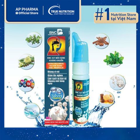  Xịt Mũi Họng BNC Spray Solution: Chăm Sóc Mũi Họng An Toàn, Hiệu Quả Từ Thiên Nhiên 