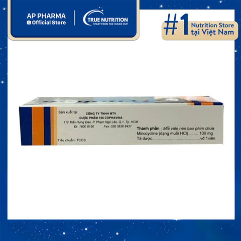  Thuốc Minocycline 100mg Giá Bao Nhiêu? Thành Phần, Liều Dùng Và Lưu Ý Thuốc 