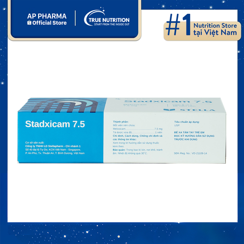  Thuốc Stadxicam 7.5mg: Thành Phần, Chỉ Định, Liều Dùng Và Cách Sử Dụng Thuốc 