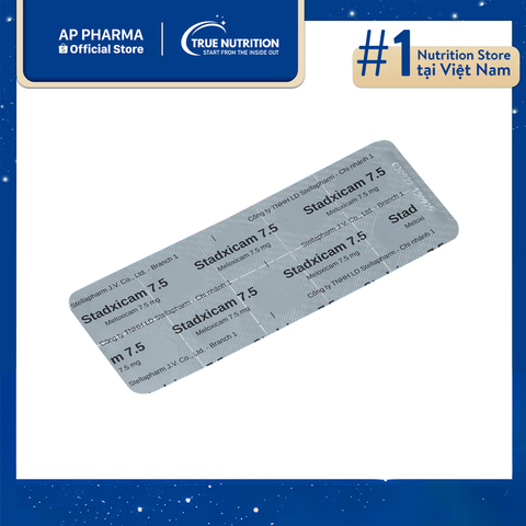  Thuốc Stadxicam 7.5mg: Thành Phần, Chỉ Định, Liều Dùng Và Cách Sử Dụng Thuốc 