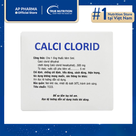  Thuốc Calci Clorid 500mg/5ml Là Thuốc Gì? thông tin thuốc và cách dùng 