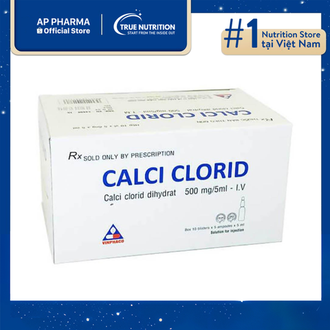  Thuốc Calci Clorid 500mg/5ml Là Thuốc Gì? thông tin thuốc và cách dùng 