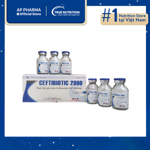  Thuốc Ceftibiotic 2000 mg Có Tác Dụng Gì? Giá Bao nhiêu? 