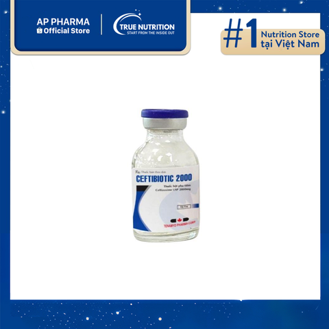  Thuốc Ceftibiotic 2000 mg Có Tác Dụng Gì? Giá Bao nhiêu? 