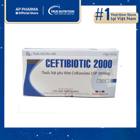  Thuốc Ceftibiotic 2000 mg Có Tác Dụng Gì? Giá Bao nhiêu? 