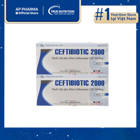  Thuốc Ceftibiotic 2000 mg Có Tác Dụng Gì? Giá Bao nhiêu? 