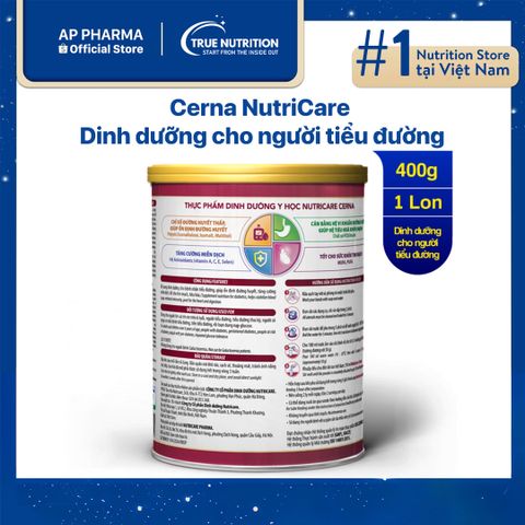 Sữa Cerna Nutricare: Dinh Dưỡng Tăng Cường Sức Khỏe Người Tiểu Đường