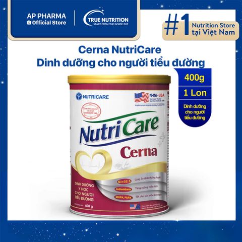 Sữa Cerna Nutricare: Dinh Dưỡng Tăng Cường Sức Khỏe Người Tiểu Đường