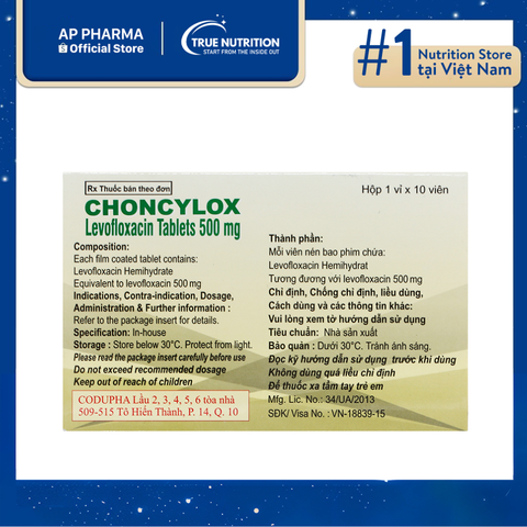  Choncylox Là Thuốc Gì? Công Dụng, Cách Dùng và Lưu Ý Sử Dụng 