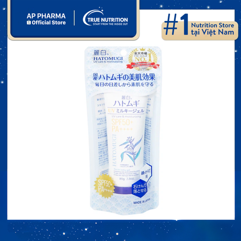  Chống nắng Reihaku Hatomugi UV Milky Gel SPF50+ PA++++ - Bảo vệ và Dưỡng ẩm làn da 