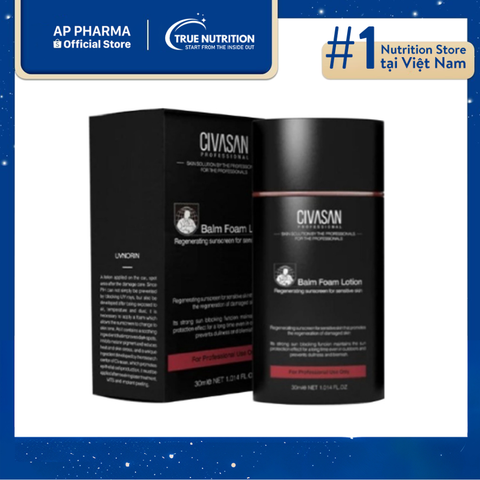  Civasan Balm Foam Lotion SPF 35: Kem Chống Nắng và  Phục Hồi Da 