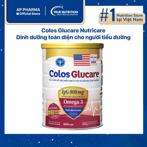 Sữa Colos Glucare Nutricare: Dinh dưỡng hoàn hảo cho người tiểu đường
