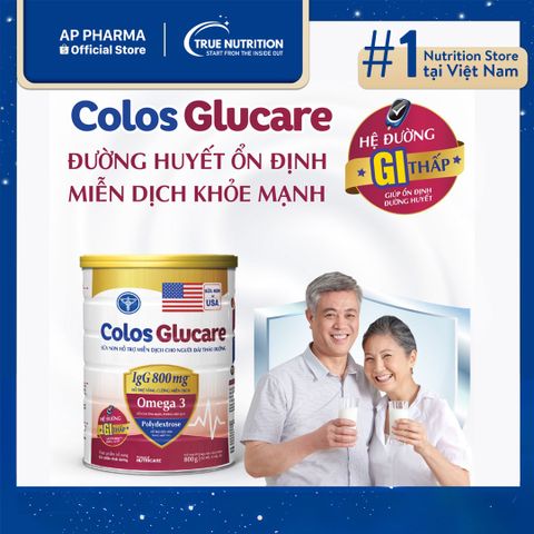 Sữa Colos Glucare Nutricare: Dinh dưỡng hoàn hảo cho người tiểu đường