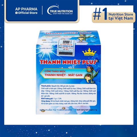  Cốm thảo mộc Thanh Nhiệt Plus Kingphar: Chinh Phục Nóng Trong, Giải Độc Gan Và Tăng Cường Sức Khỏe 