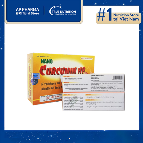  Nano Curcumin HP: Hỗ trợ cải thiện các vấn đề viêm loét dạ dày 