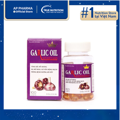  Dầu Tỏi Tía Garlic Oil Kingphar - Bí Quyết Hạ Mỡ Máu, Tăng Cường Sức Đề Kháng Hiệu Quả 
