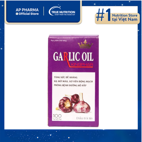  Dầu Tỏi Tía Garlic Oil Kingphar - Bí Quyết Hạ Mỡ Máu, Tăng Cường Sức Đề Kháng Hiệu Quả 