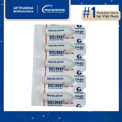  Thuốc Diclovat Suppo 100mg: Là Thuốc Gì? thông tin thuốc và cách dùng 