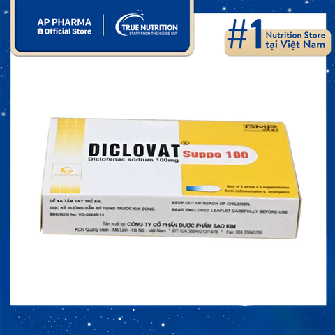  Thuốc Diclovat Suppo 100mg: Là Thuốc Gì? thông tin thuốc và cách dùng 
