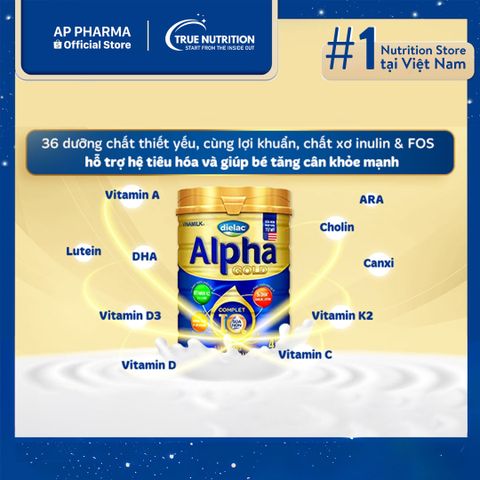 Sữa Dielac Alpha Gold IQ 4: Công Thức Phát Triển Não Bộ Và Chiều Cao Cho Bé Từ 2-6 Tuổi