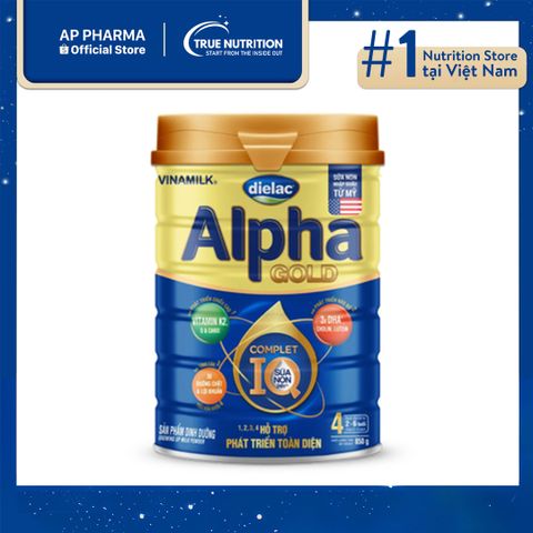 Sữa Dielac Alpha Gold IQ 4: Công Thức Phát Triển Não Bộ Và Chiều Cao Cho Bé Từ 2-6 Tuổi