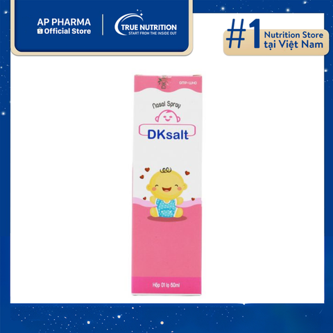  Dung dịch xịt mũi DKSalt Baby – An toàn cho trẻ nhỏ 