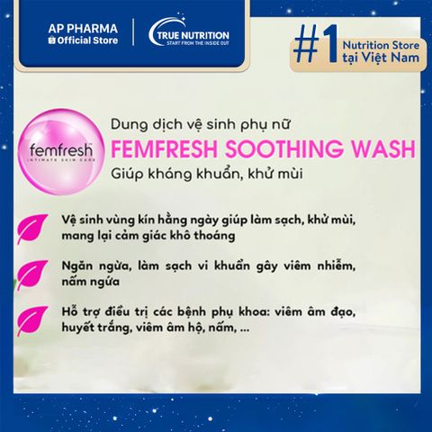  Dung Dịch Vệ Sinh Femfresh Daily Wash: Giải Pháp Ngăn Mùi, Kháng Khuẩn Từ Thiên Nhiên 