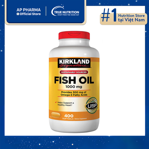  Dầu cá Omega 3 Fish Oil Kirkland 1000mg có tốt không? thành phần, cách sử dụng 