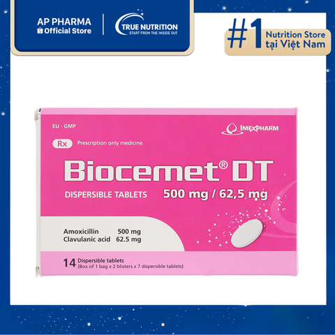  Biocemet DT 500mg/62.5mg giá: Thông tin chi tiết và cách sử dụng 