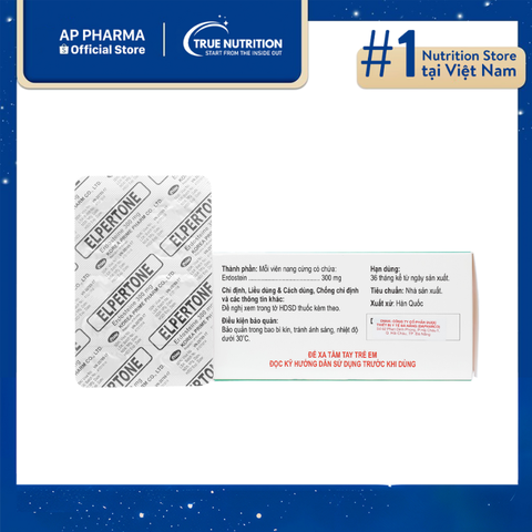  Thuốc Elpertone 300mg Cách Sử Dụng, Tác Dụng, Liều Dùng và Các Lưu Ý Quan Trọng 