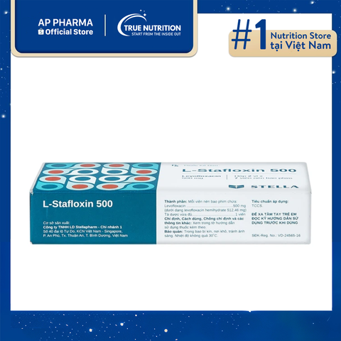  Thuốc L-Stafloxin 500 là thuốc gì? Tác dụng, giá bao nhiêu, uống trước hay sau ăn? 