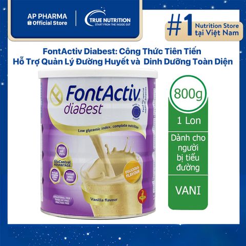 Sữa FontActiv Diabest: Công Thức Tiên Tiến Hỗ Trợ Quản Lý Đường Huyết và Cung Cấp Dinh Dưỡng Toàn Diện