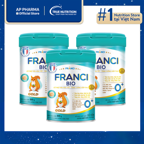  Sữa FRANCI BIO GOLD 0+ Có Tốt Không? Tăng Cường Sức Khỏe Cho Bé 0-12 Tháng 