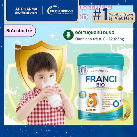  Sữa FRANCI BIO GOLD 0+ Có Tốt Không? Tăng Cường Sức Khỏe Cho Bé 0-12 Tháng 