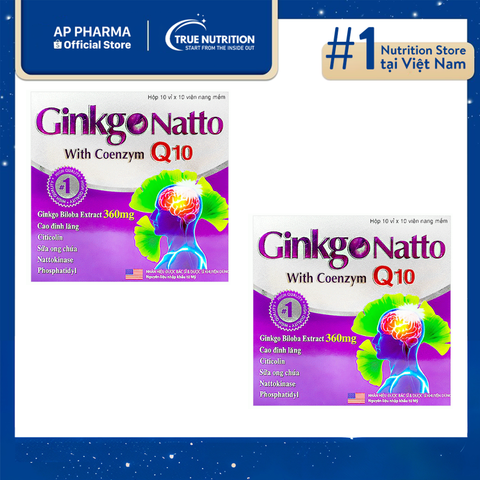  Ginkgo Natto With Coenzym Q10 – Hỗ trợ trí nhớ và tuần hoàn máu não 