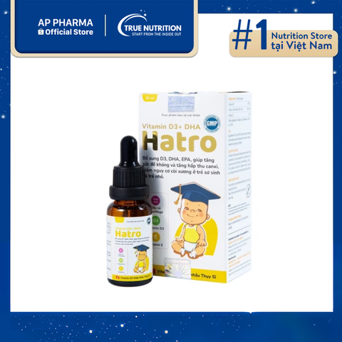  Hatro Vitamin D3+ DHA: Chìa Khóa Vàng Cho Sự Phát Triển Của Trẻ 