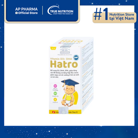  Hatro Vitamin D3+ DHA: Chìa Khóa Vàng Cho Sự Phát Triển Của Trẻ 