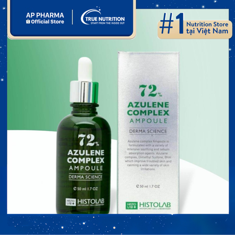  Histolab 72% Azulene Complex Ampoule – Tinh Chất Trị Mụn, Kháng Viêm 