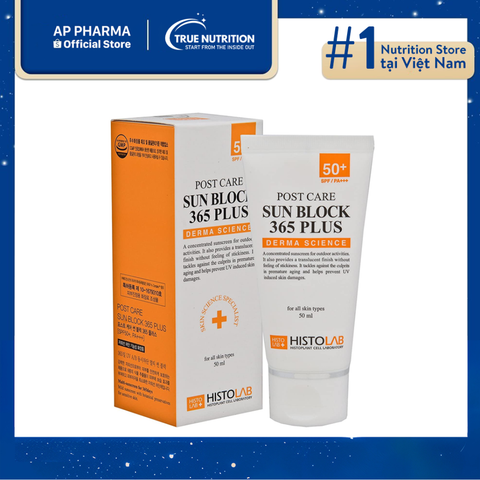  Histolab Sun Block 365 Plus SPF50 – Kem chống nắng bảo vệ làn da 