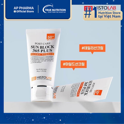  Histolab Sun Block 365 Plus SPF50 – Kem chống nắng bảo vệ làn da 