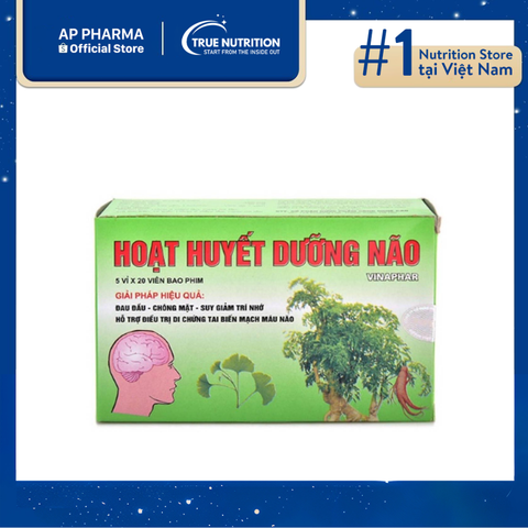  Hoạt Huyết Dưỡng Não Vinaphar: Giải Pháp Hỗ Trợ Tuần Hoàn Não 