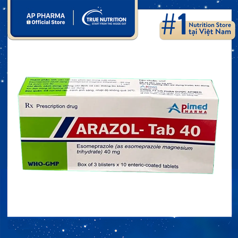  Thuốc Arazol-Tab 40 Có Tác Dụng Gì? Giá Bao Nhiêu? Chỉ Định Và Liều Dùng 