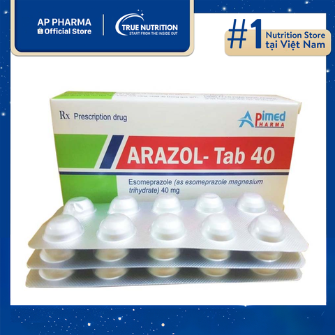  Thuốc Arazol-Tab 40 Có Tác Dụng Gì? Giá Bao Nhiêu? Chỉ Định Và Liều Dùng 