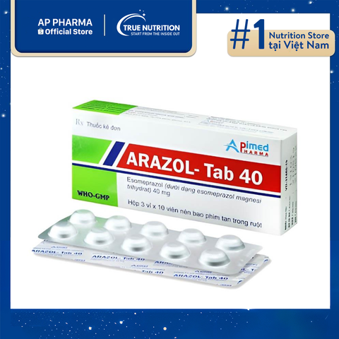  Thuốc Arazol-Tab 40 Có Tác Dụng Gì? Giá Bao Nhiêu? Chỉ Định Và Liều Dùng 
