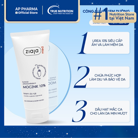  Kem bôi da Ziaja Med 10% Urea Cream: Giải pháp cho da khô, kích ứng 