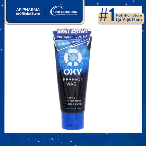  Kem Rửa Mặt Oxy Perfect Wash 100g – Làm Sạch Sâu Và Ngừa Mụn Cho Nam 