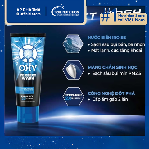  Kem Rửa Mặt Oxy Perfect Wash 100g – Làm Sạch Sâu Và Ngừa Mụn Cho Nam 