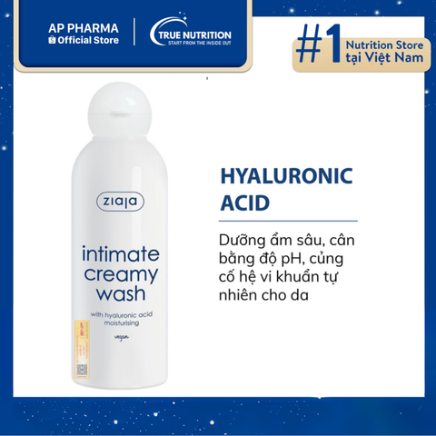  Kem Ziaja Intimate với Hyaluronic Acid: Chăm sóc vùng kín nhẹ nhàng 
