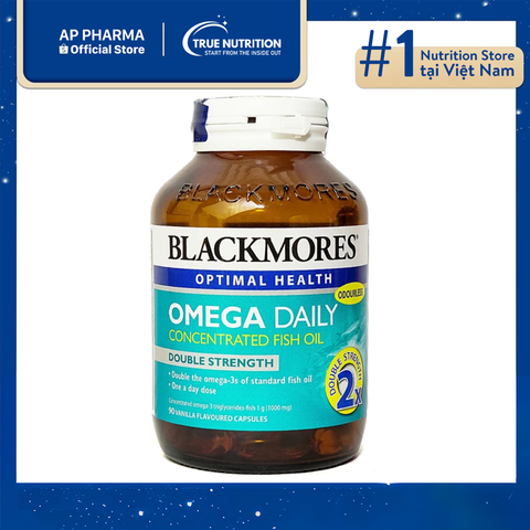  Viên dầu cá Blackmores Omega Daily Concentrated Fish Oil có tốt không? Thành phần 